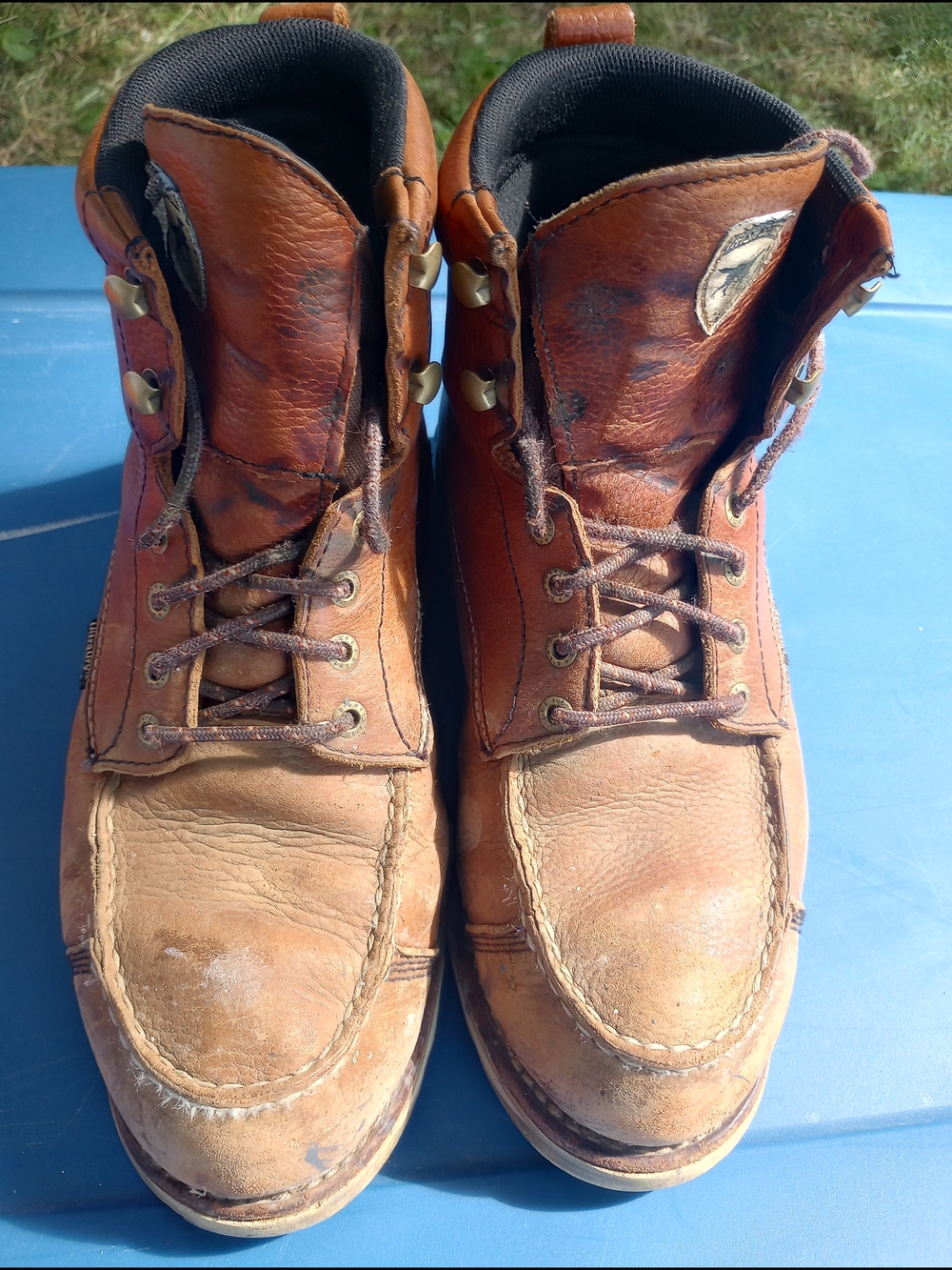 Irish Setter 838 Brown Leather Lace-Up Work Boots Size 9.5D